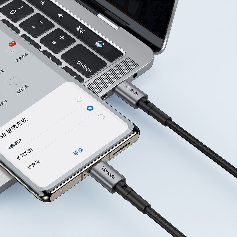 USB-C data- og ladekabel - USB-C McDodo CA-3130, 65W, 1m, Svart