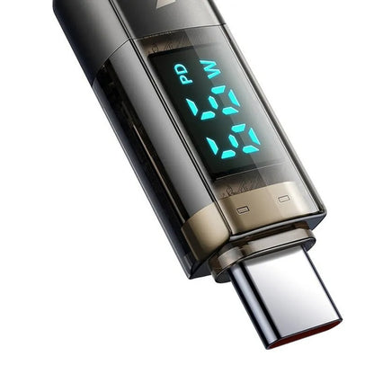 USB-C data- og ladekabel - USB-C McDodo CA-3610 Display Auto Power Off, 100W, 1.2m, Svart