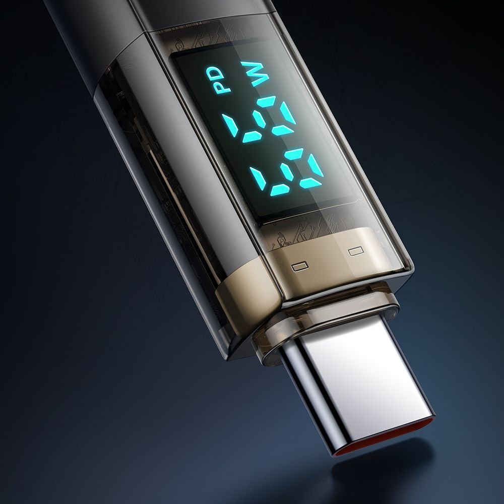 USB-C data- og ladekabel - USB-C McDodo CA-3610 Display Auto Power Off, 100W, 1.2m, Svart