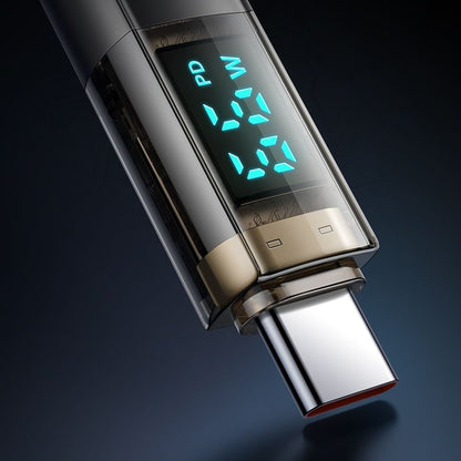 USB-C data- og ladekabel - USB-C McDodo CA-3610 Display Auto Power Off, 100W, 1.2m, Svart