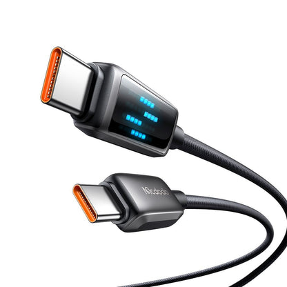 USB-C til USB-C data- og ladekabel McDodo CA-4250 Display, 100W, 1.2m, Svart
