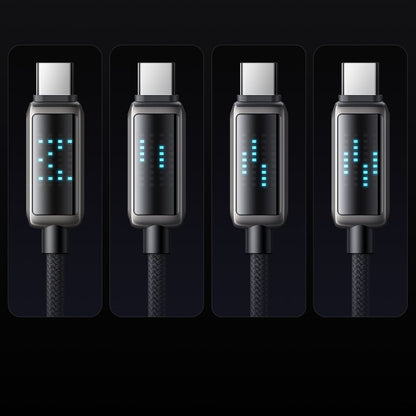 USB-C til USB-C data- og ladekabel McDodo CA-4250 Display, 100W, 1.2m, Svart