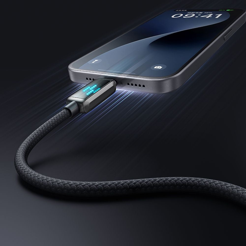 USB-C til USB-C data- og ladekabel McDodo CA-4250 Display, 100W, 1.2m, Svart