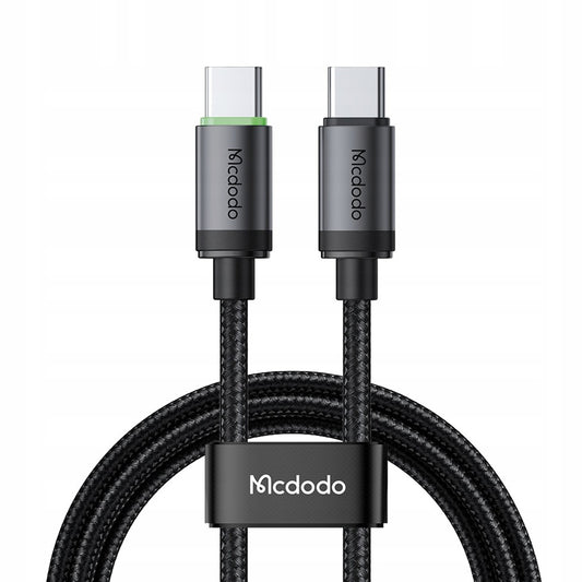 Data- og ladekabel USB-C - USB-C McDodo CA-4410, 60W, 1m, Svart