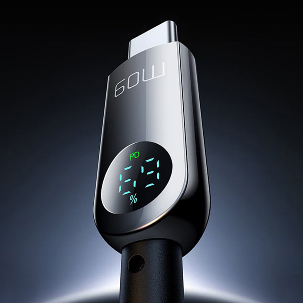 USB-C - USB-C McDodo CA-4780 Display data- og ladekabel, 60W, 1.2m, Svart