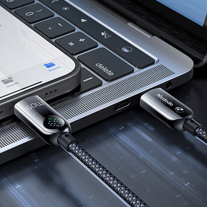 USB-C - USB-C McDodo CA-4780 Display data- og ladekabel, 60W, 1.2m, Svart