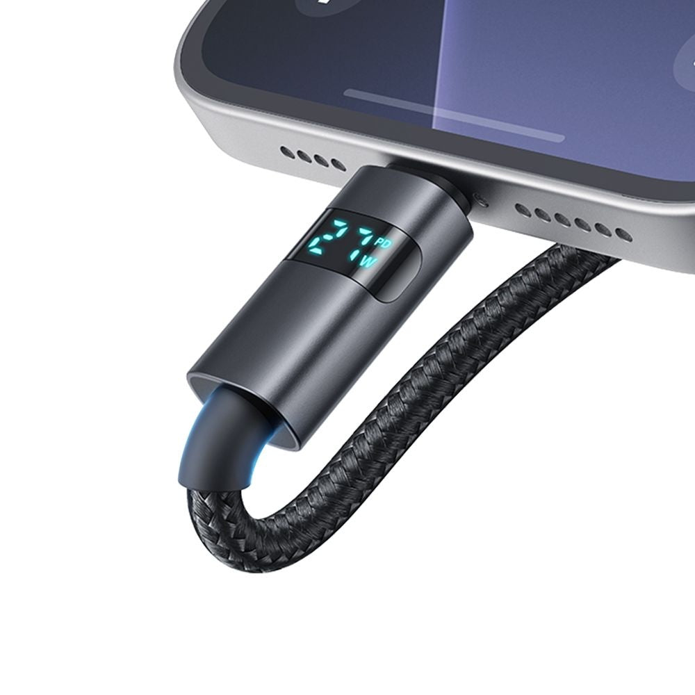 Data- og ladekabel USB-C - USB-C McDodo CA-5610 Display, 100W, 1.2m, Svart