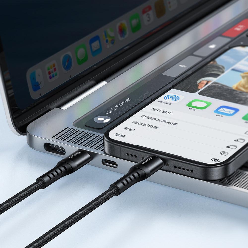 USB-C data- og ladekabel - USB-C McDodo CA-5641, 60W, 1m, Svart