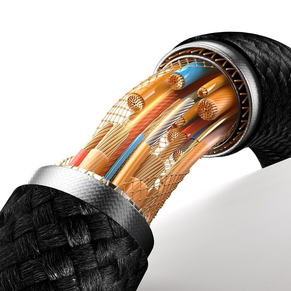 USB-C data- og ladekabel - USB-C McDodo CA-6681 Auto Power Off, 100W, 1.2m, Gull