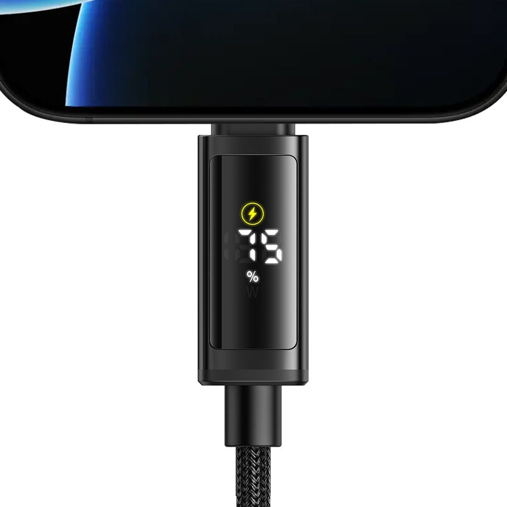 USB-C til USB-C data- og ladekabel McDodo CA-8000 Display, 100W, 1.2m, Svart