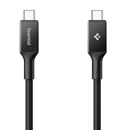 Data- og ladekabel USB-C - USB-C Spigen EB10010CC, 100W, 1m, Svart