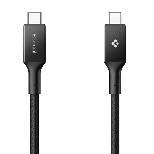 Data- og ladekabel USB-C - USB-C Spigen EB10010CC, 100W, 1m, Svart