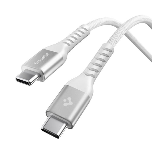 USB-C Data- og Ladekabel - USB-C Spigen EB10010CCA, 100W, 1m, Hvit ACA11102
