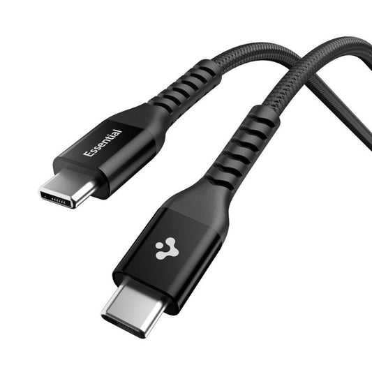 Data- og ladekabel USB-C - USB-C Spigen EB10010CCA, 100W, 1m, Svart ACA11103