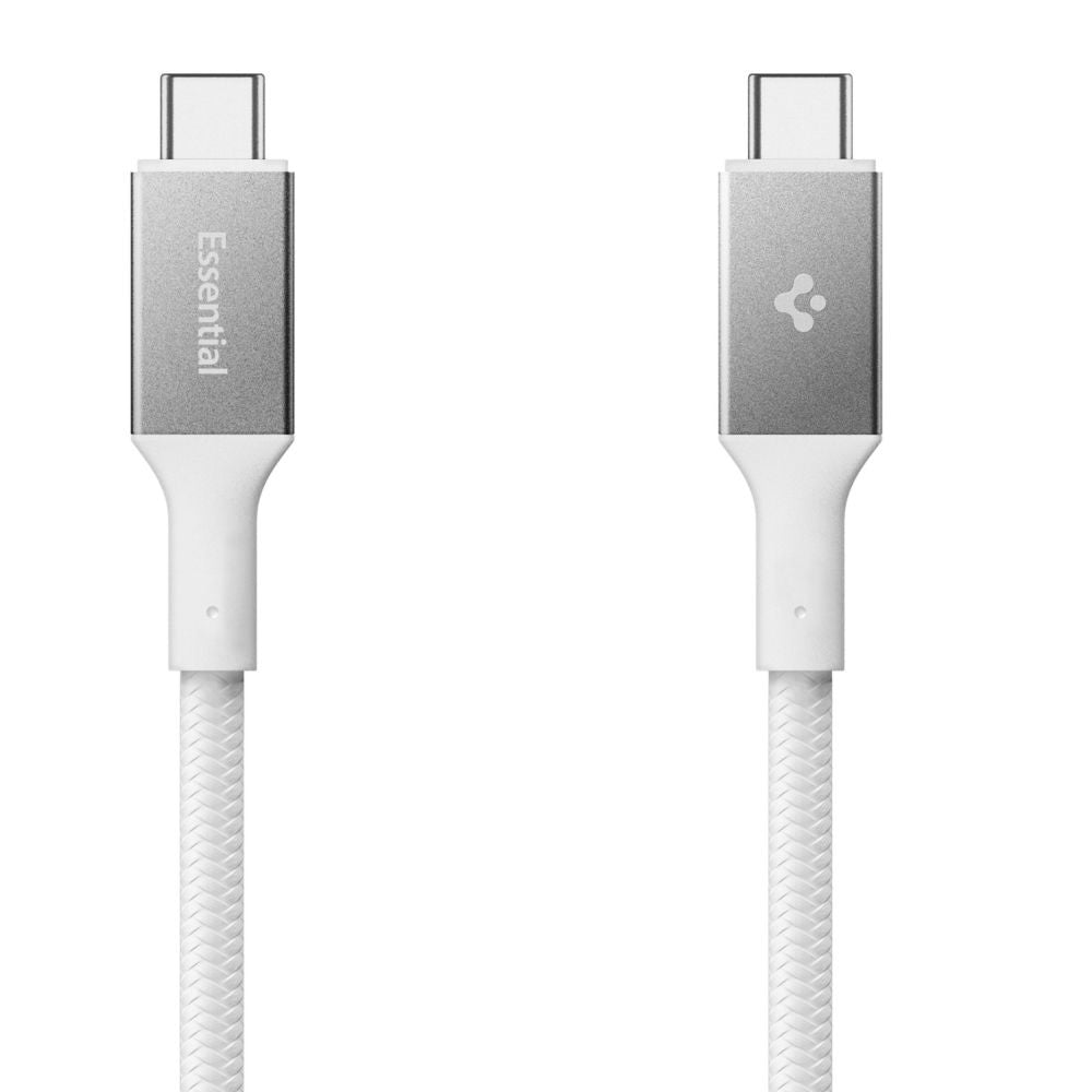 Data- og ladekabel USB-C - USB-C Spigen EB10015CC, 100W, 1.5m, Hvit ACA10420