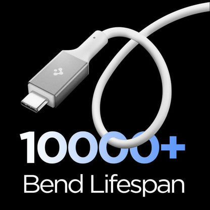 USB-C data- og ladekabel - USB-C Spigen EB10020CC, 100W, 2m, Hvit