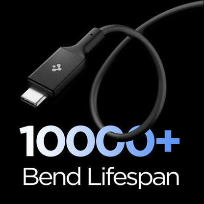 Data- og ladekabel USB-C - USB-C Spigen EB10020CC, 100W, 2m, Svart