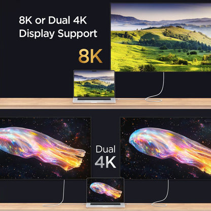 Data- og ladekabel USB-C - USB-C Spigen EB24012CC, 240W, 1.2m, Hvit