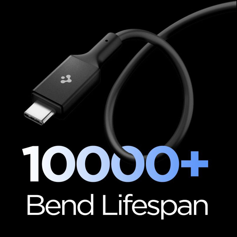 USB-C data- og ladekabel - USB-C Spigen EB24012CC, 240W, 1.2m, Svart