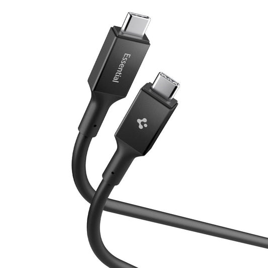 Data- og ladekabel USB-C - USB-C Spigen EB24015CC, 240W, 1.5m, Svart ACA10423