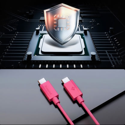 USB-C Data- og ladekabel - USB-C Spigen EB6010CC, 60W, 1m, Rosa ACA10414