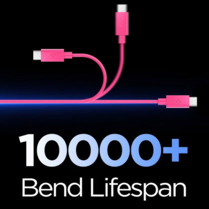 USB-C Data- og ladekabel - USB-C Spigen EB6010CC, 60W, 1m, Rosa ACA10414