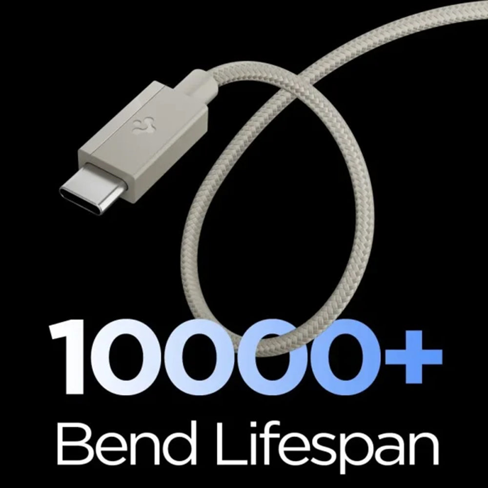 USB-C Data- og ladekabel - USB-C Spigen EB6015CC, 60W, 1,5m, Titangrå ACA10419