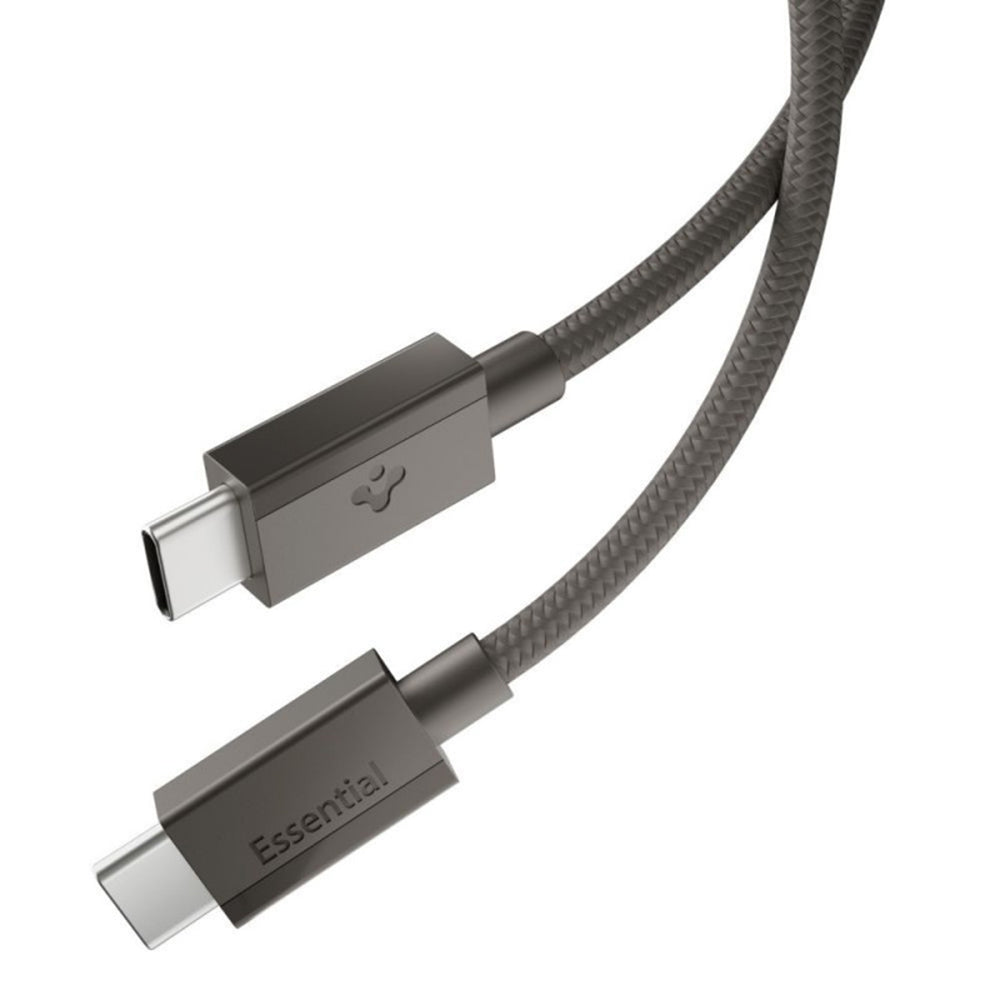 USB-C Data- og ladekabel - USB-C Spigen EB6015CC, 60W, 1,5m, Grå ACA10418