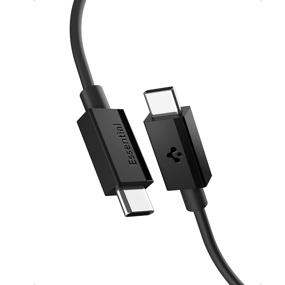 USB-C Data- og ladekabel - USB-C Spigen EB6015CC, 60W, 1,5m, svart ACA10417