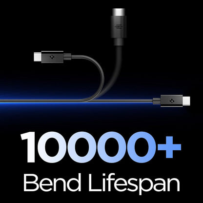 USB-C Data- og ladekabel - USB-C Spigen EB6015CC, 60W, 1,5m, svart ACA10417