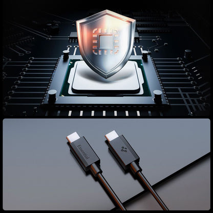 USB-C Data- og Ladekabel - USB-C Spigen Essential, 60W, 1m, Svart ACA08718