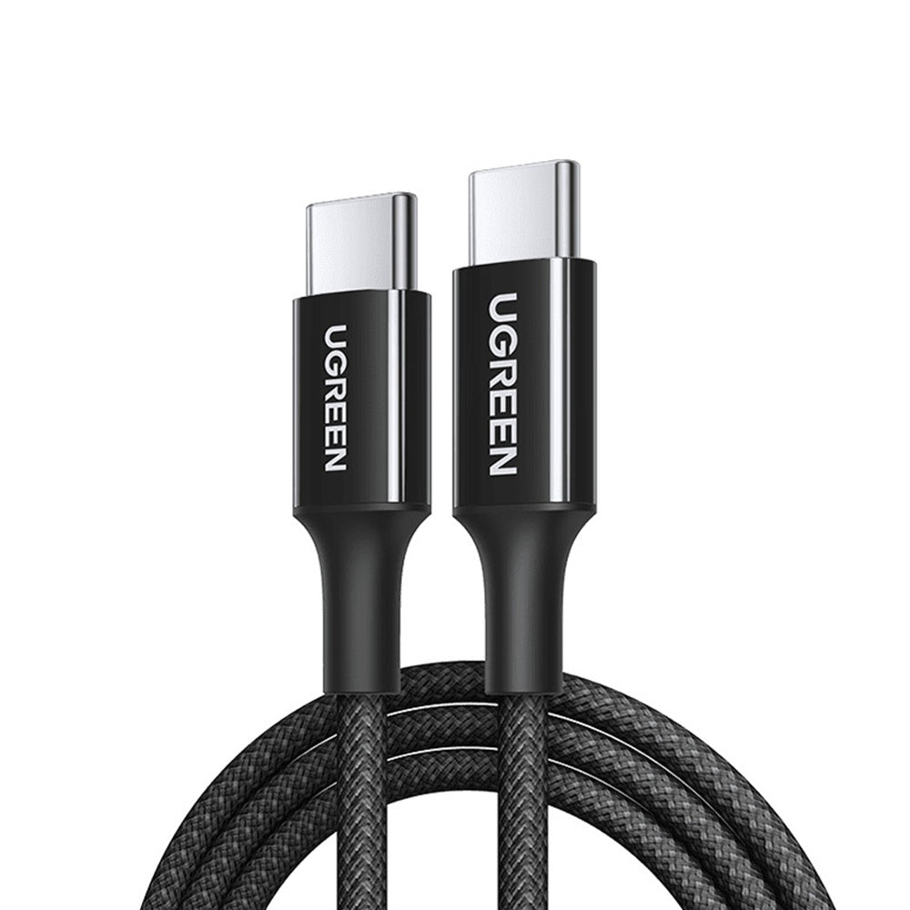 USB-C til USB-C data- og ladekabel UGREEN L501, 60W, 1m, Svart