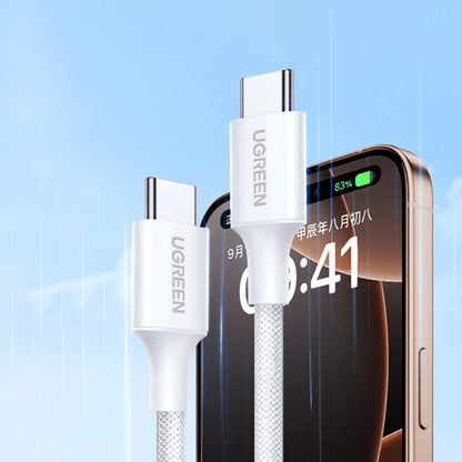 USB-C til USB-C data- og ladekabel UGREEN L501, 60W, 2m, Grå