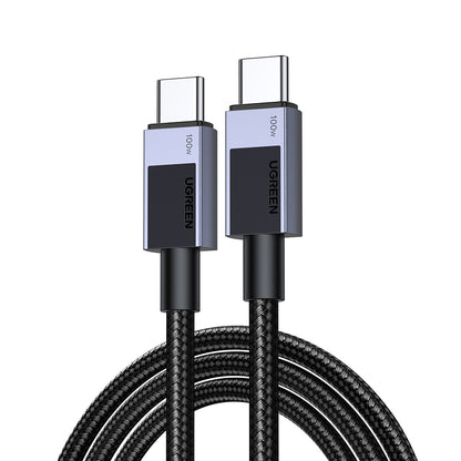 USB-C til USB-C data- og ladekabel UGREEN L512, 100W, 1m, Grå