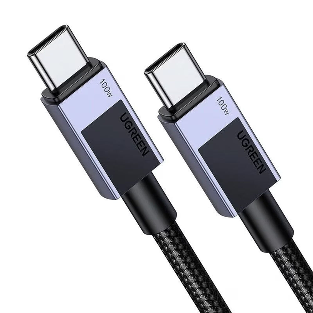 USB-C til USB-C data- og ladekabel UGREEN L512, 100W, 1m, Grå