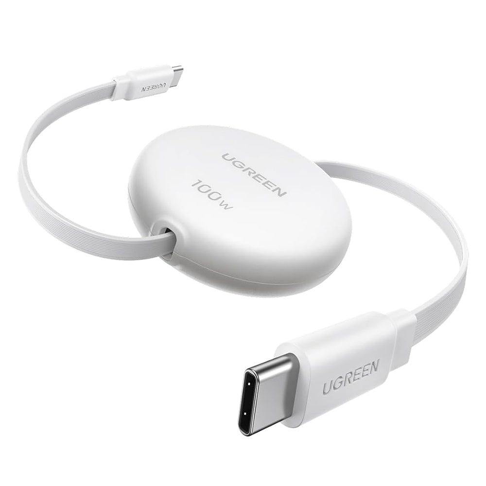 USB-C data- og ladekabel - USB-C UGREEN L531, 100W, 1m, Hvit