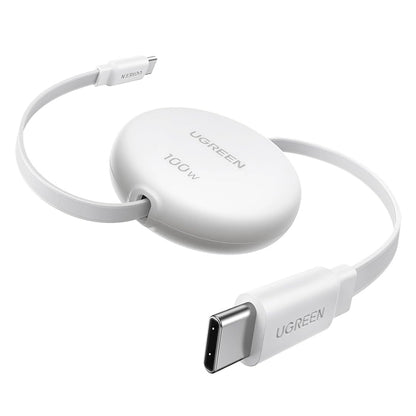 USB-C data- og ladekabel - USB-C UGREEN L531, 100W, 1m, Hvit