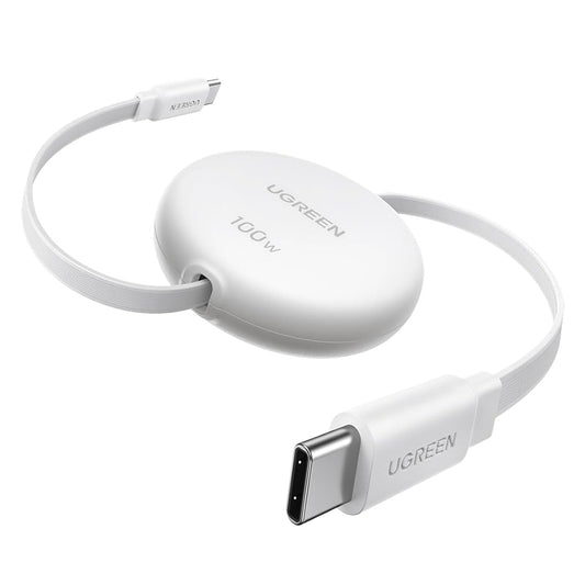 USB-C data- og ladekabel - USB-C UGREEN L531, 100W, 1m, Hvit