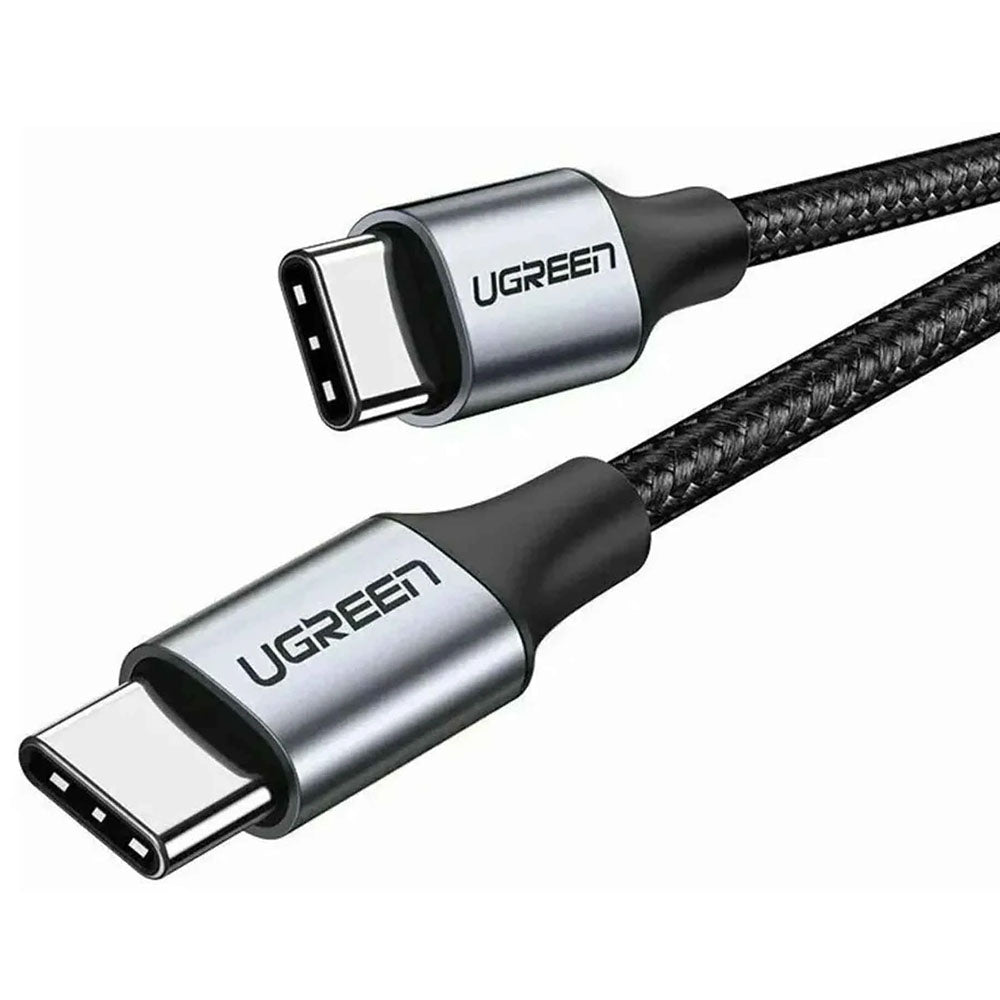 USB-C til USB-C data- og ladekabel UGREEN US261 (50152), 60 W, 2 m, grå