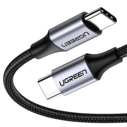USB-C til USB-C data- og ladekabel UGREEN US261 (50152), 60 W, 2 m, grå