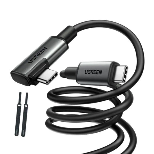 USB-C data- og ladekabel - USB-C UGREEN US551 (90629) Vinklet, 60W, 5m, Svart