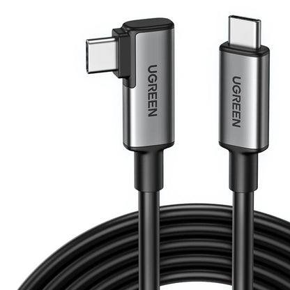 USB-C data- og ladekabel - USB-C UGREEN US551 (90629) Vinklet, 60W, 5m, Svart