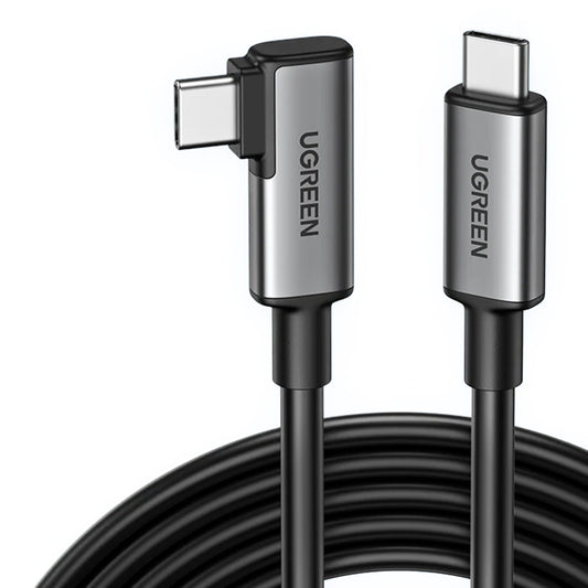 USB-C data- og ladekabel - USB-C UGREEN US551 (90629) Vinklet, 60W, 5m, Svart