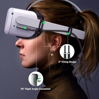 USB-C data- og ladekabel - USB-C UGREEN US551 (90629) Vinklet, 60W, 5m, Svart