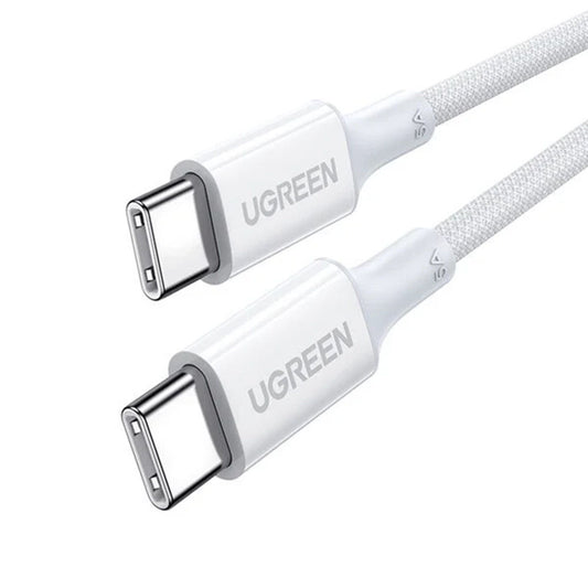 Data- og ladekabel USB-C - USB-C UGREEN US557 (15267), 100W, 1m, Hvit