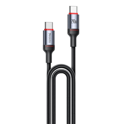 USB-C til USB-C data- og ladekabel Yesido CA186, 240W, 2m, Svart