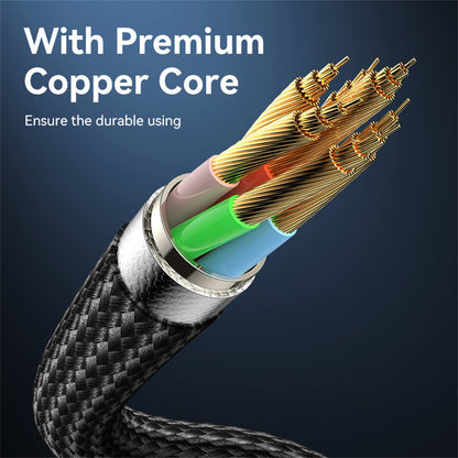 USB-C til USB-C data- og ladekabel Yesido CA186, 240W, 2m, Svart