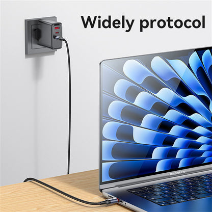 USB-C til USB-C data- og ladekabel Yesido CA186, 240W, 2m, Svart