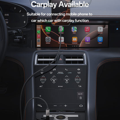 USB-C til USB-C data- og ladekabel Yesido CA196, 60W, 1.2m, Svart