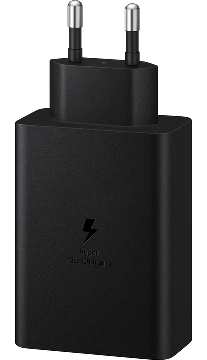 Samsung Trio nettverkslader, 65W, 3,5A, 1 x USB-A - 2 x USB-C, svart EP-T6530NBEGEU
